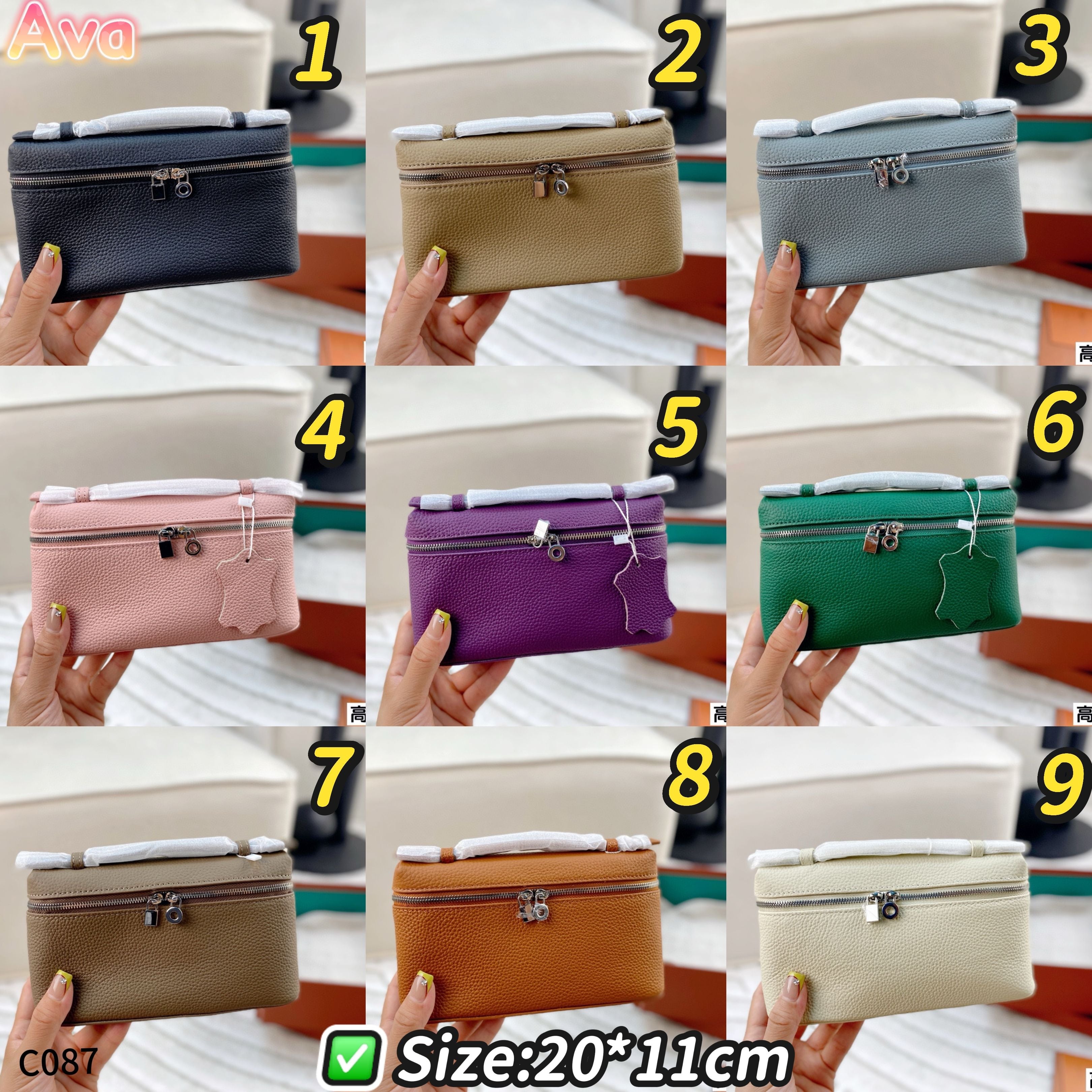 C087 loro piana lunch box bag