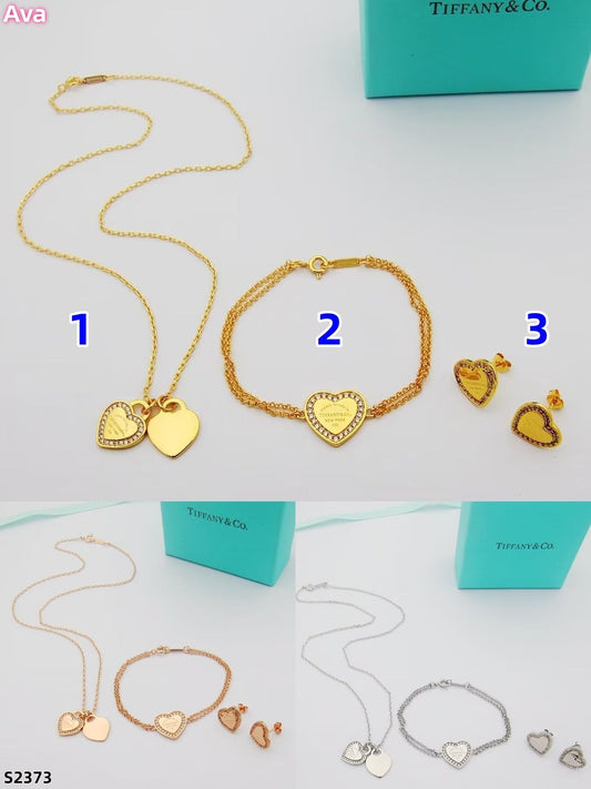 S2373 Tiffany jewelry, necklaces, bracelets