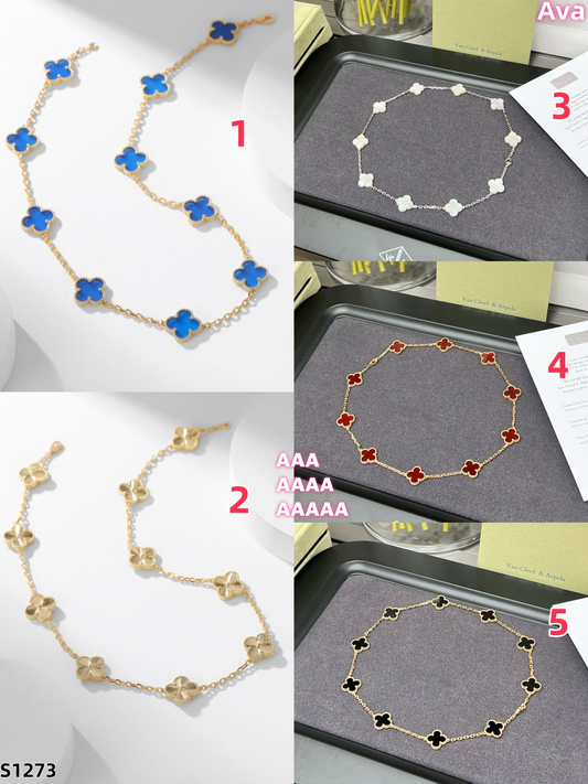 S1273  Van Cleef & Arpels Ten Flowers Necklace