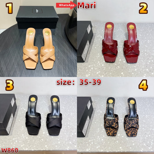 W860  High-heeled mules