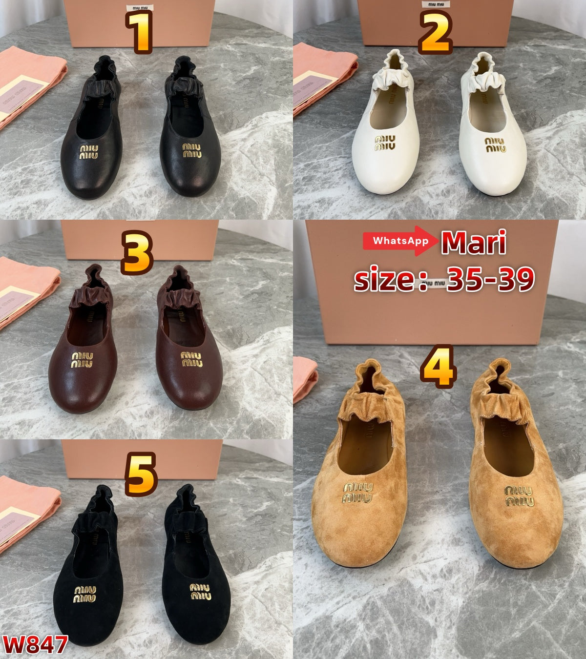 W847  Ballet flats