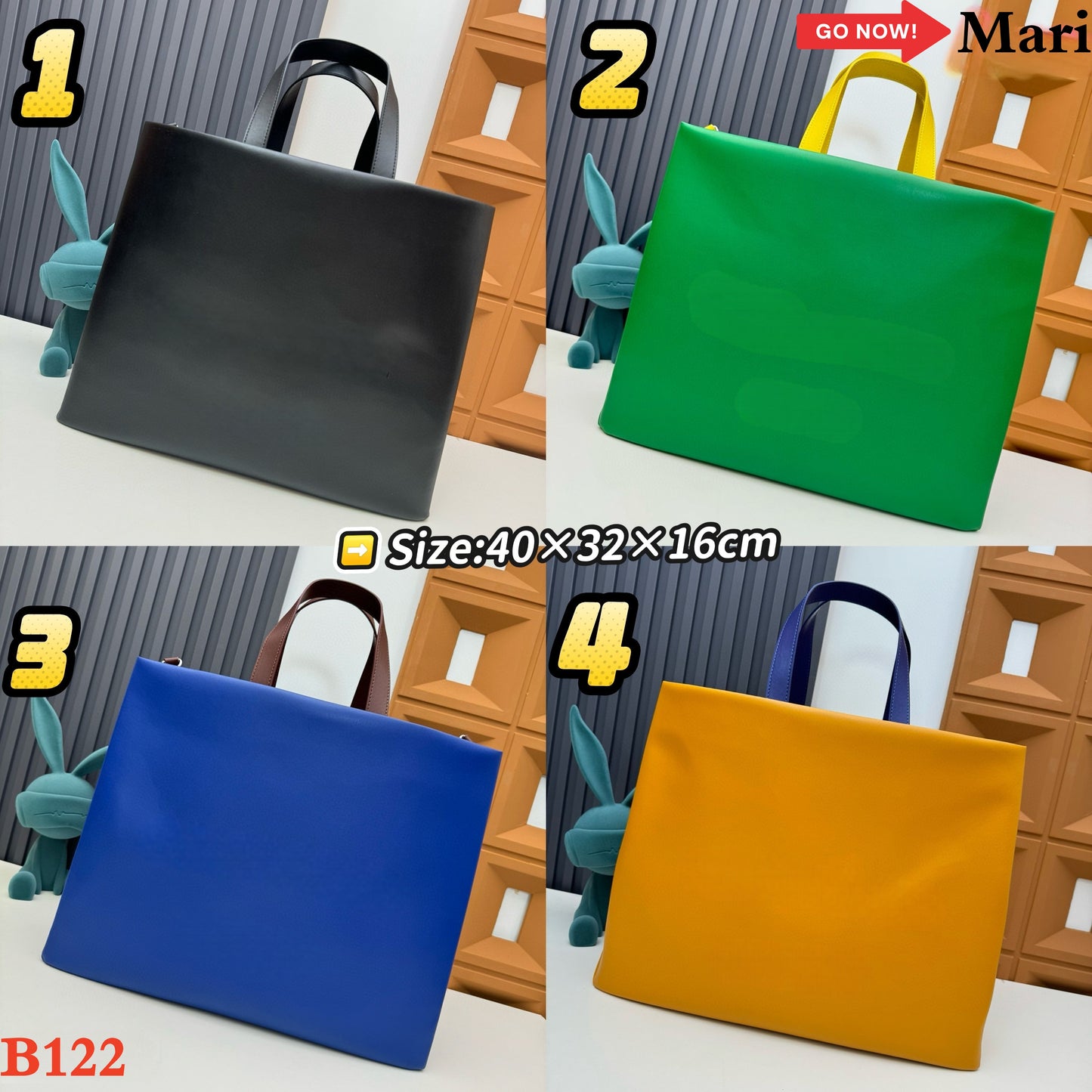 B122   leather bag