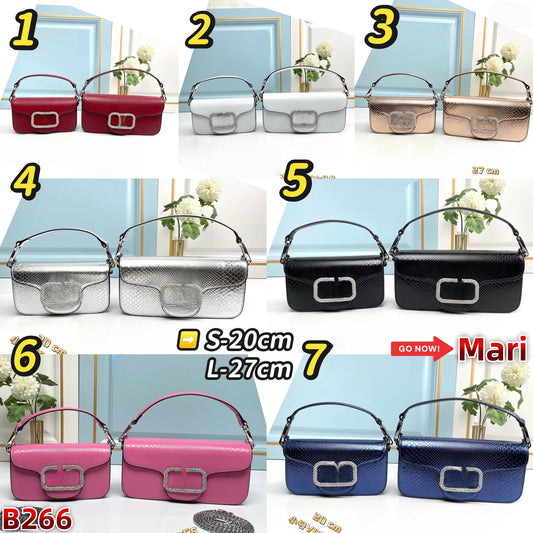 B266  snakeskin bag