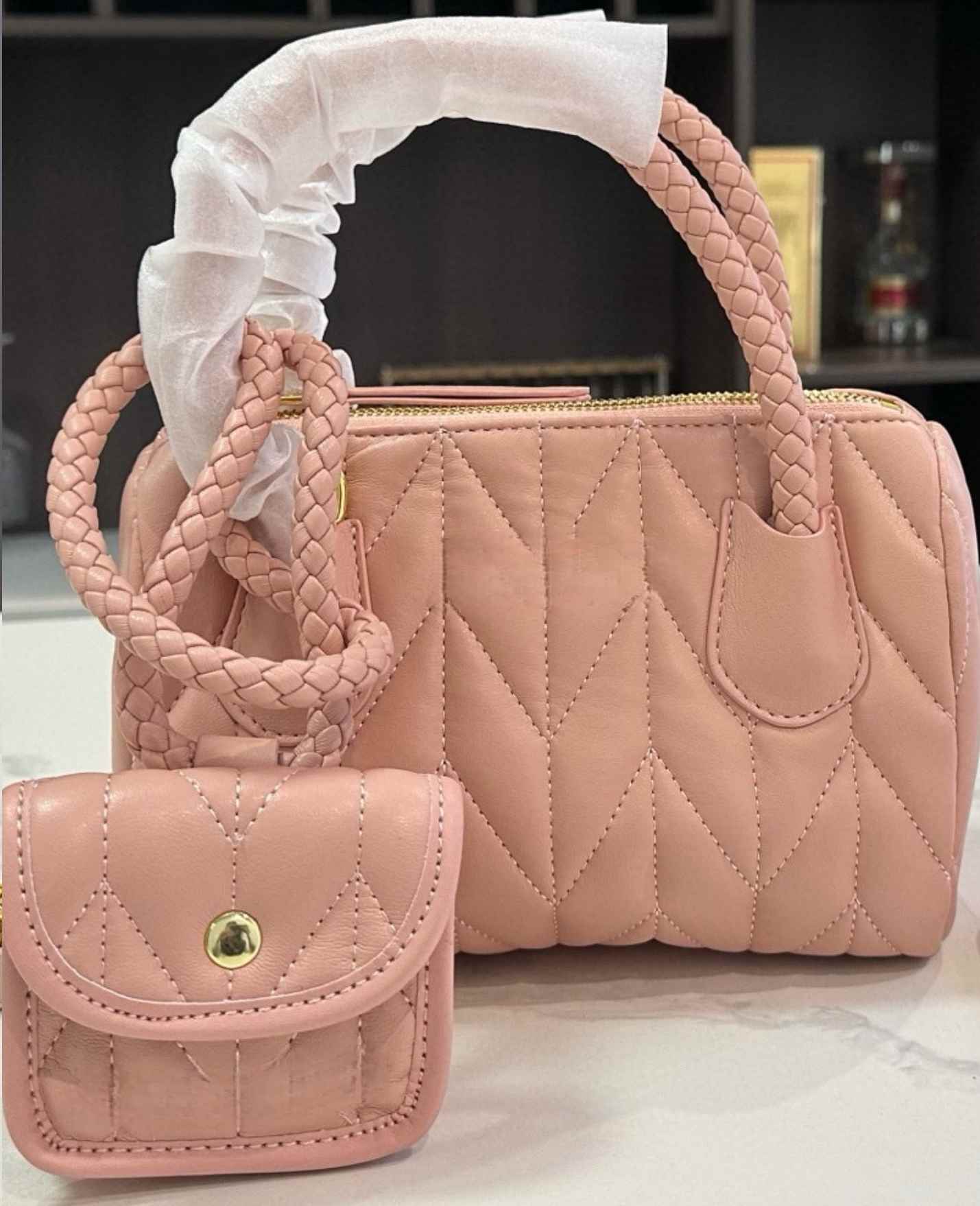 S576 miu Matelassé handbag