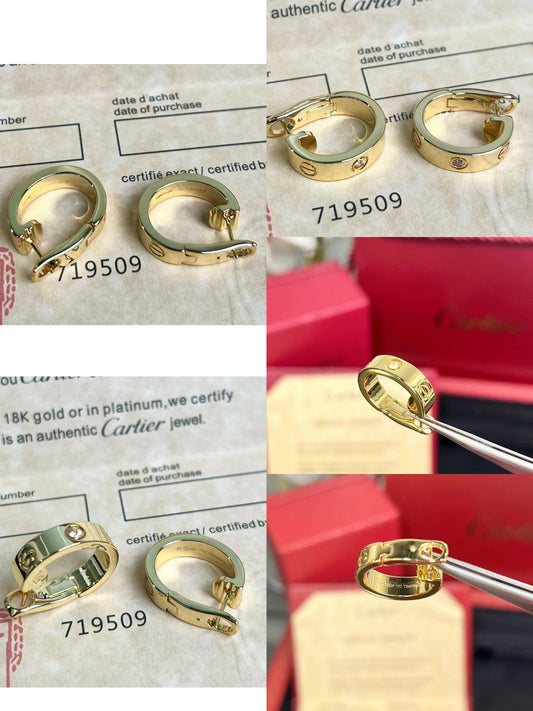 S068  Love Solitaire Earrings
