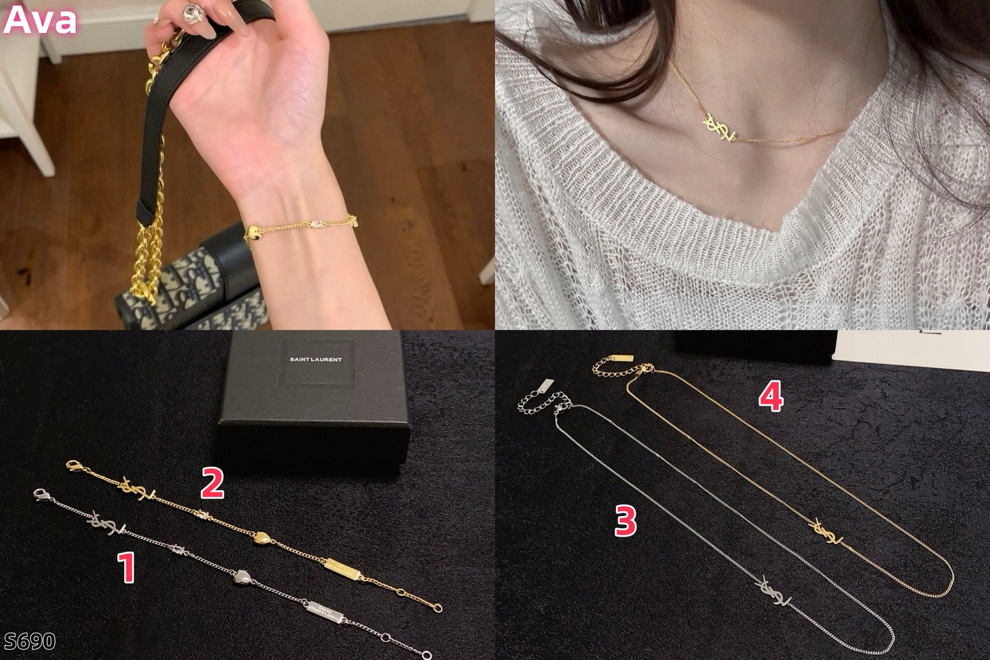 S690 Saint Laurent YSL Necklace