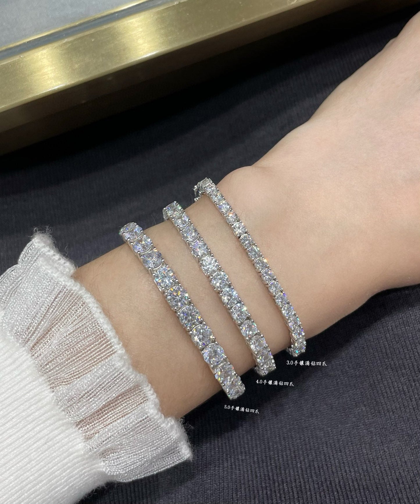 S1471 Car sterling silver bracelet