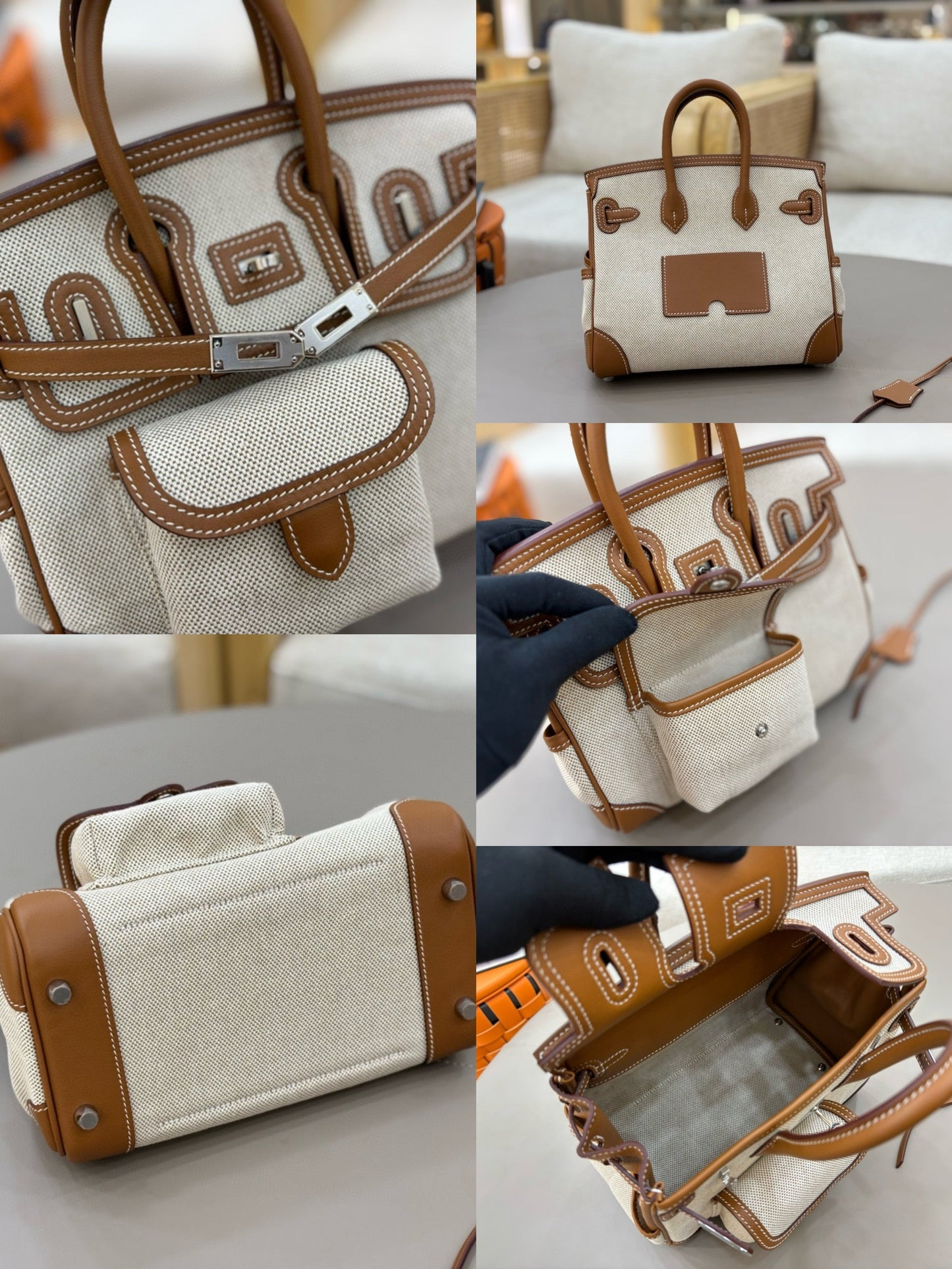 S901 Her Birkin Cargo 25 bag Handmade Bag