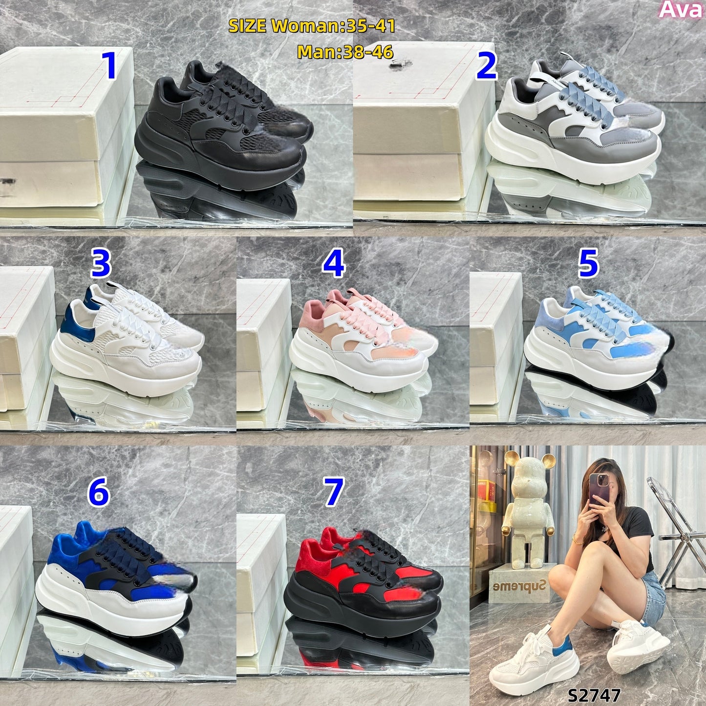 S2747 Oversized Runner Shoes shoe