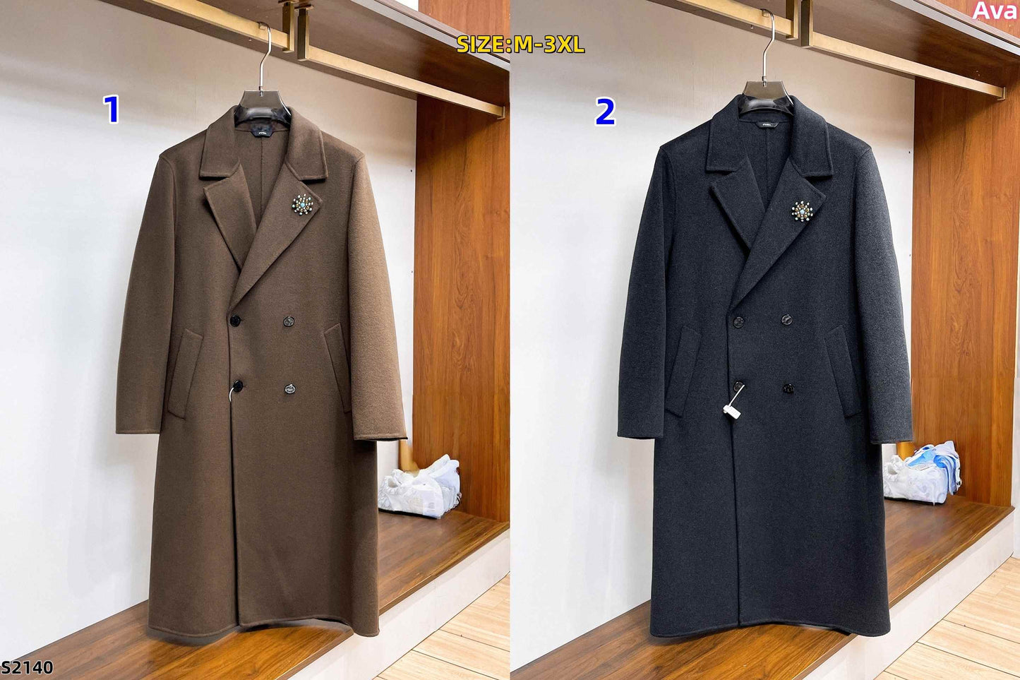 S2140 L Men's Long Wool Coat