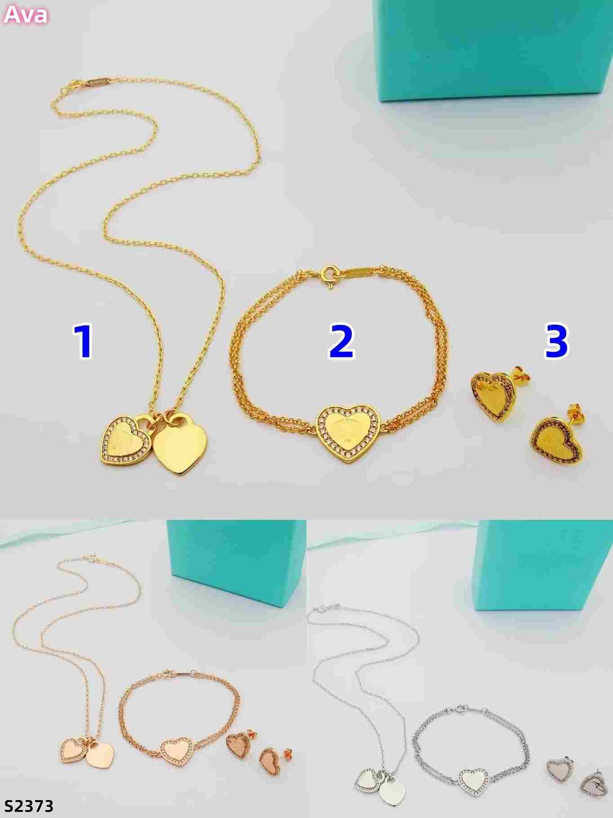 S2373 Tiff jewelry, necklaces, bracelets
