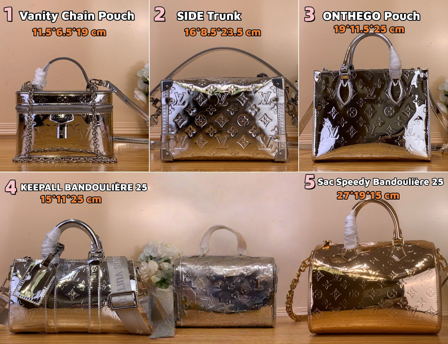 S2923 Mirror bags
