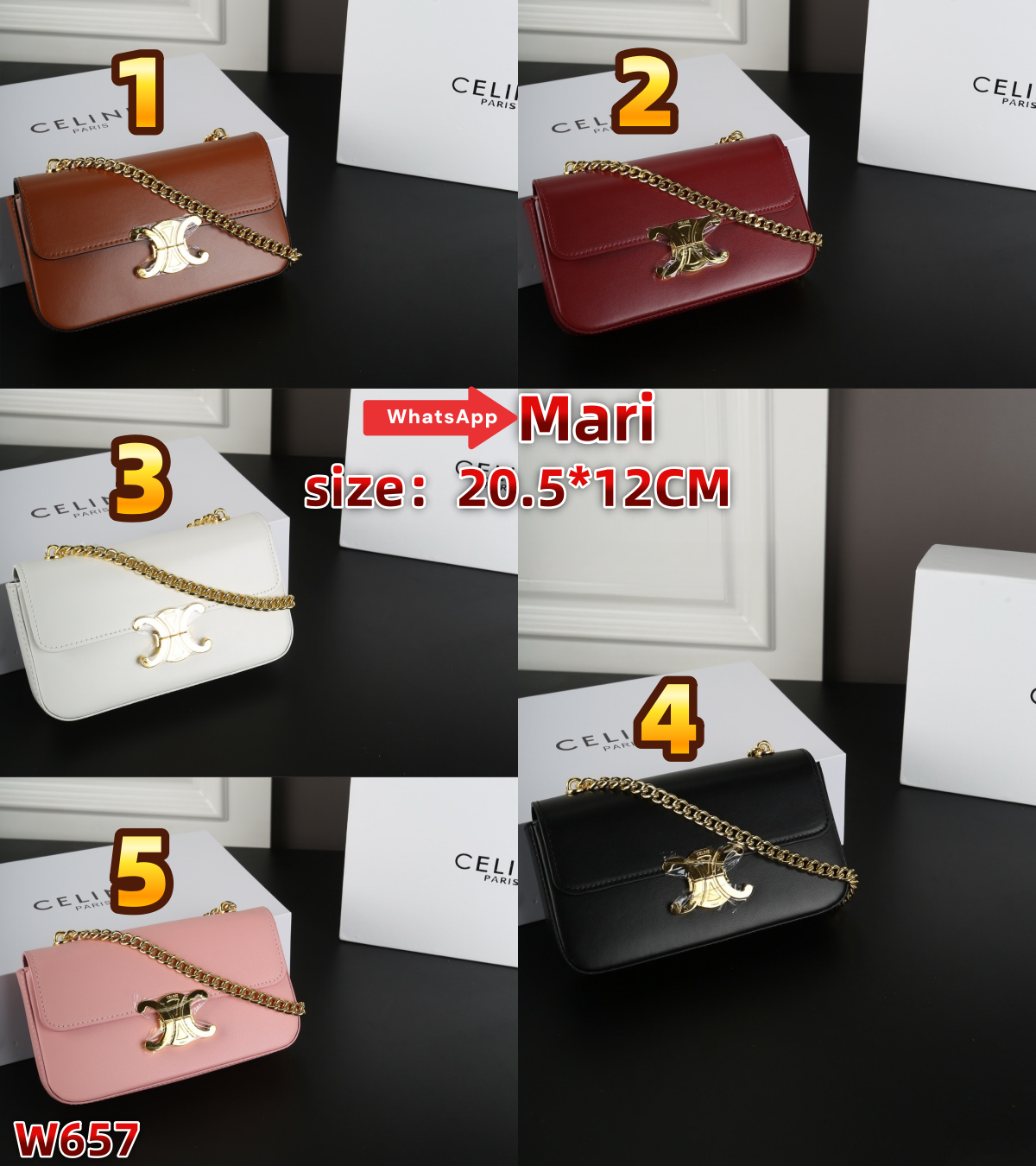 W657  chain bag