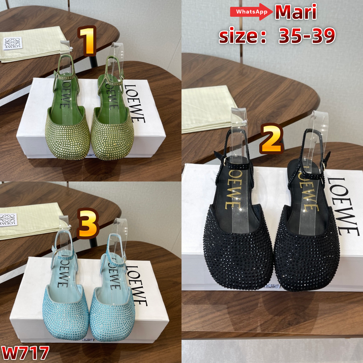 W717   Rhinestone Sandals