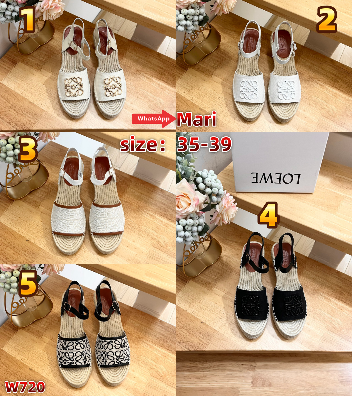 W720 Wedge sandals