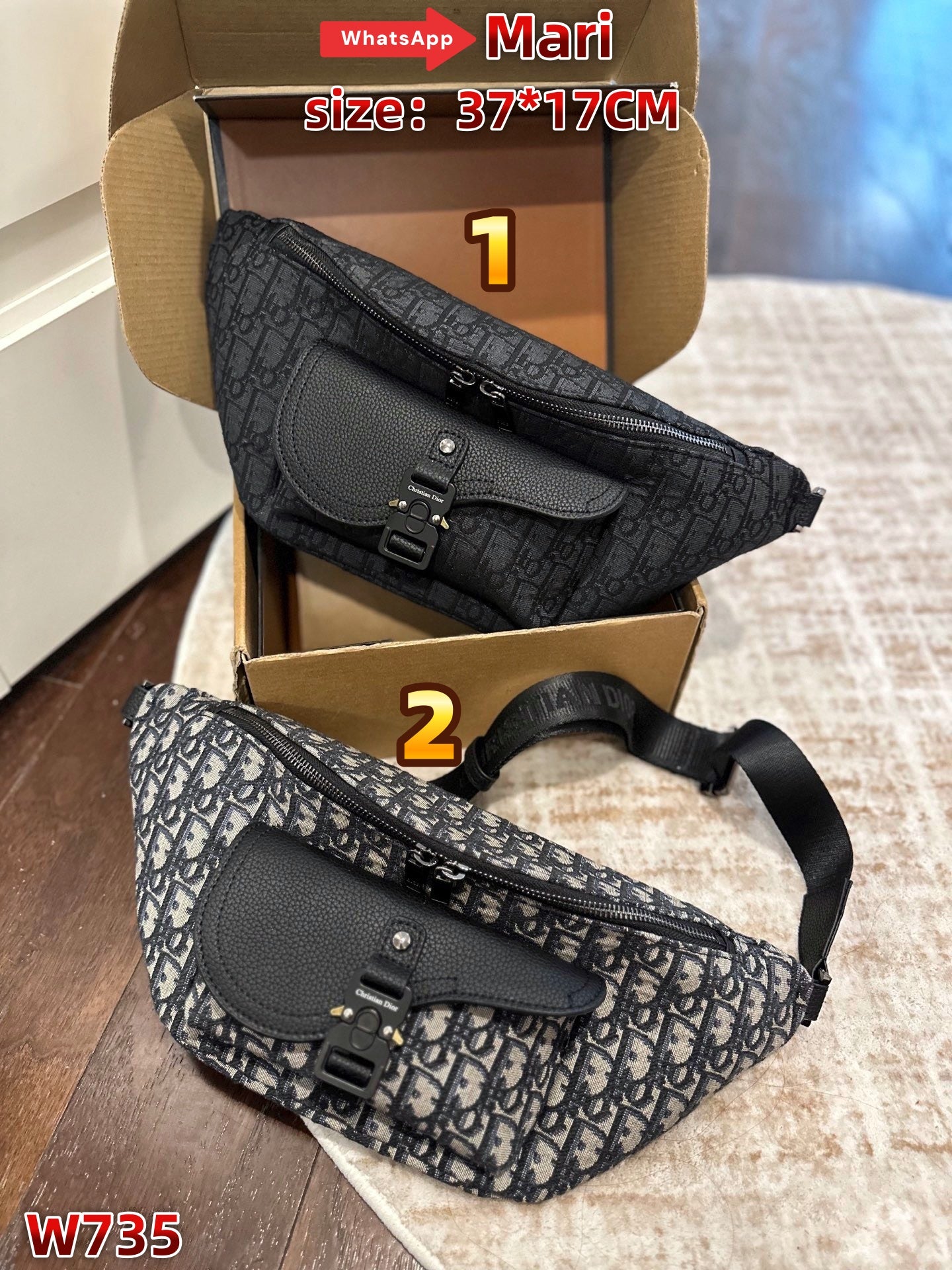 W735  Monogram Waist Bag