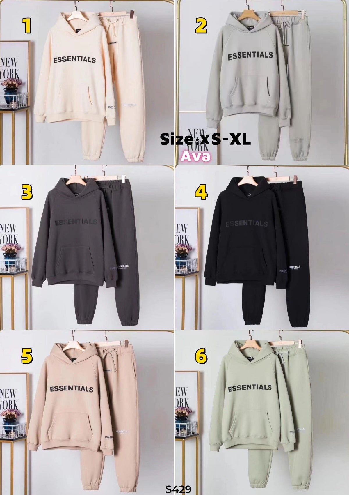 S429 ESSENTIALS Men's and Women's Fleece-Lined Suits