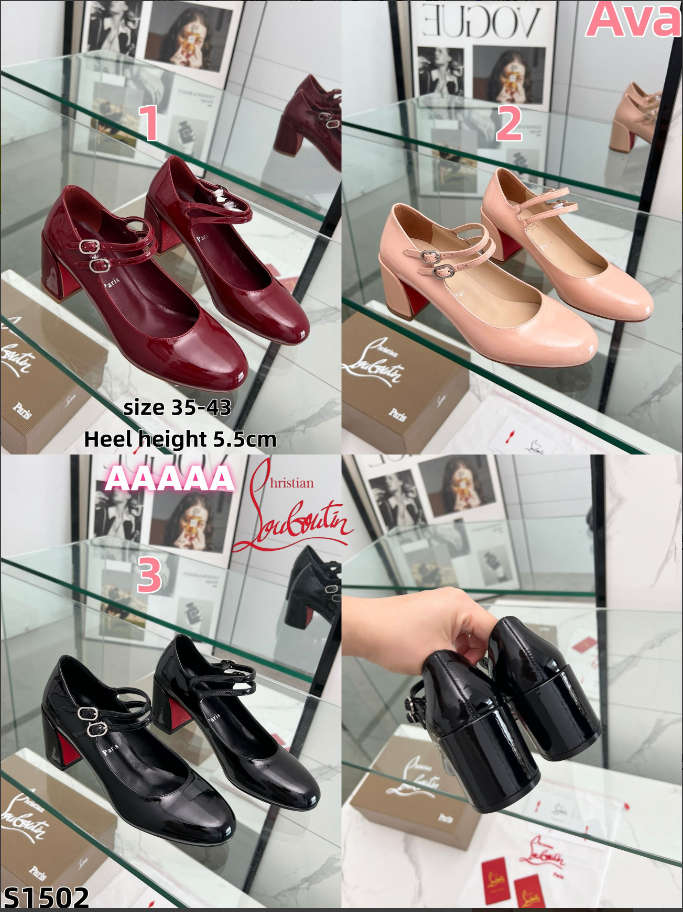 S1502 Christian Louboutin Mary Jane shoes