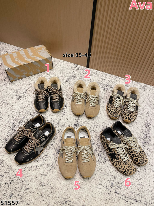 S1557 Golden Goose Fleece-Lined Shoes