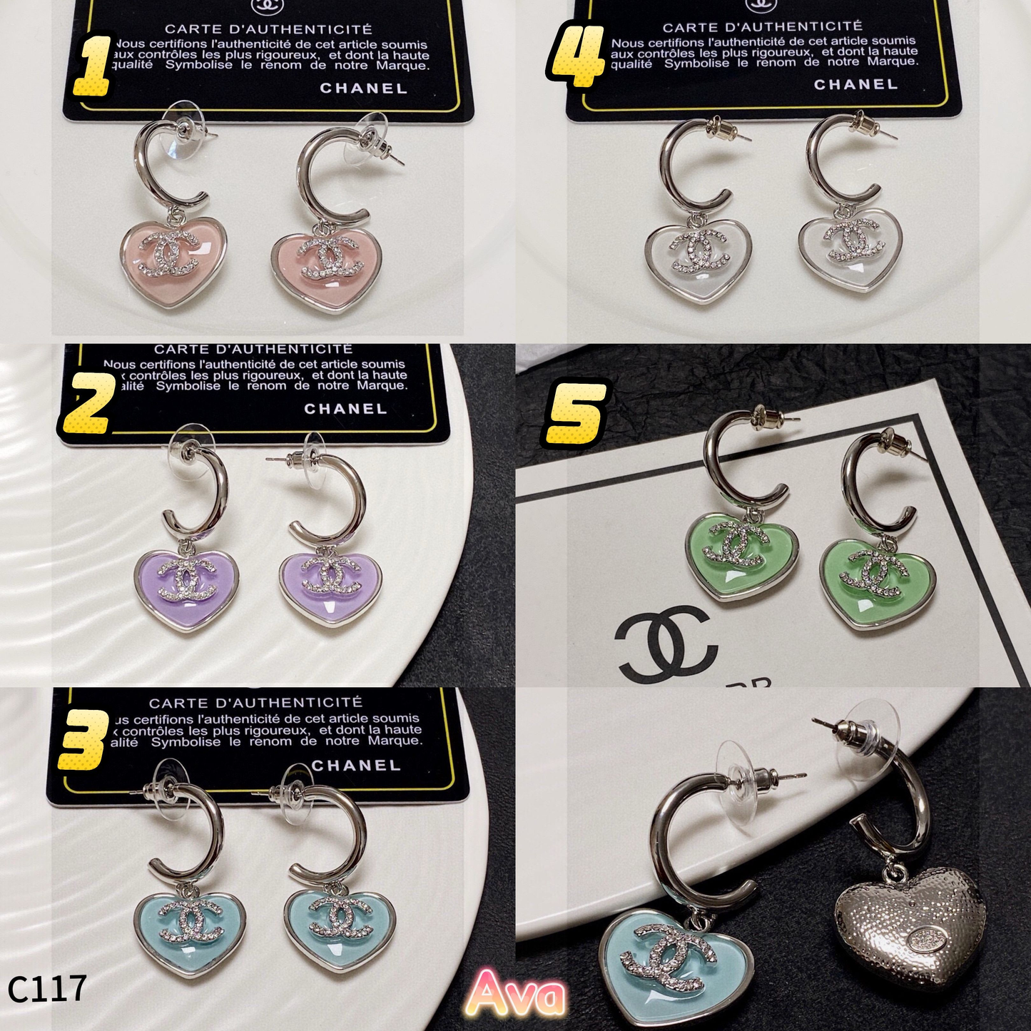 C117  stud earrings