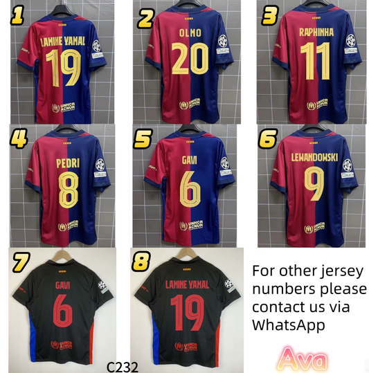 C232 FC Barcelona adult and children's football jerseys
