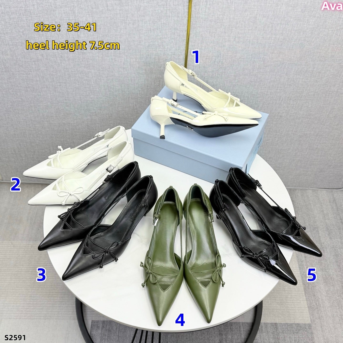 S2591 Pra high-heeled sandals