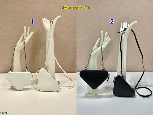 S2477 Pra Saffiano Leather Mini Clutch