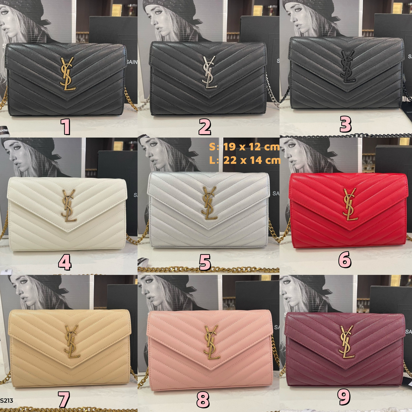 S213 Saint Laurent bags