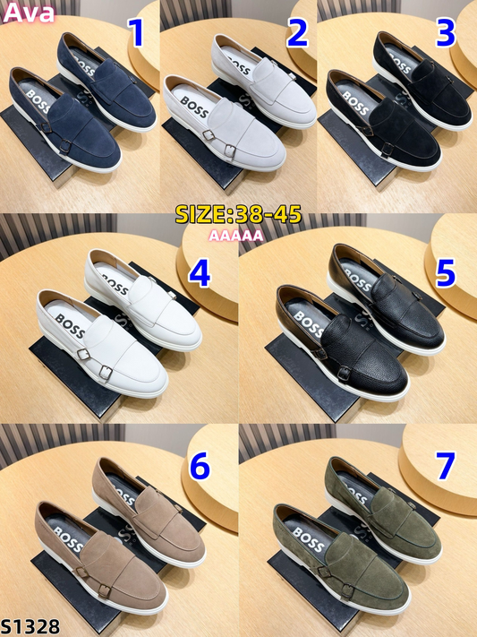 S1328  Hugo Boss Leather Casual Shoes