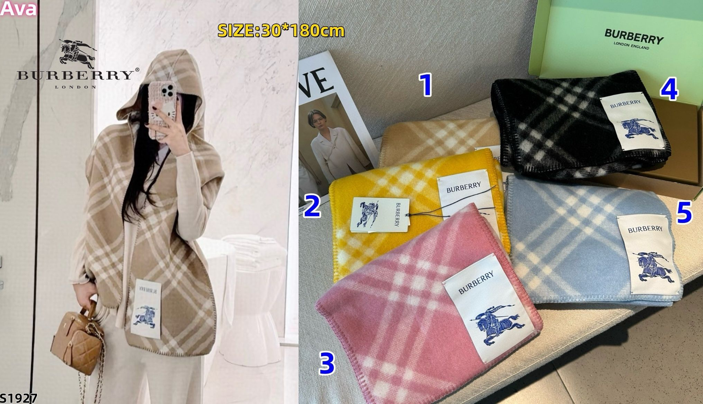 S1927 Burberry hats and scarves