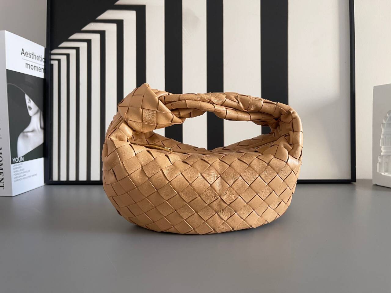 S910 Bv leather woven bag