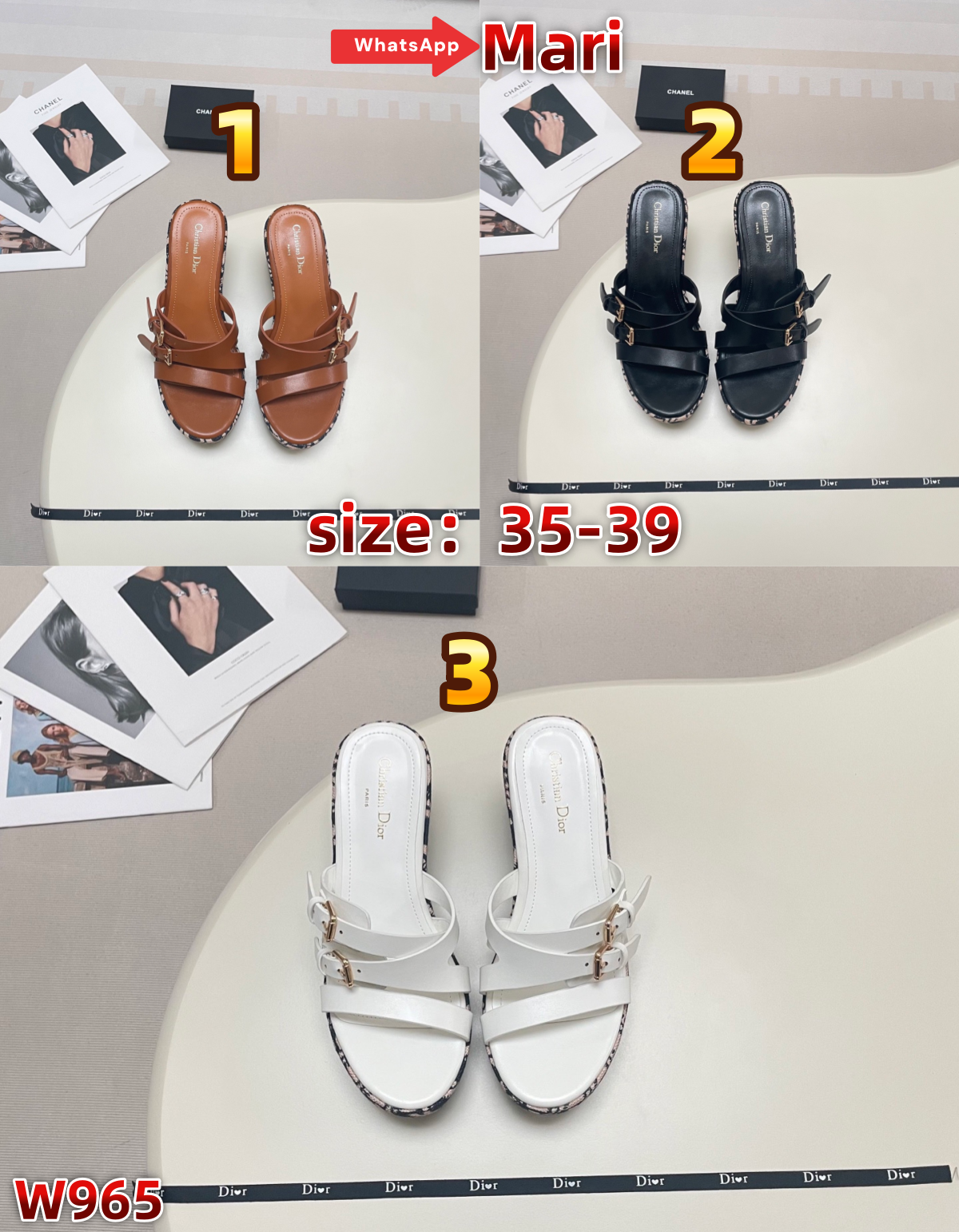 W965  Wedge sandals