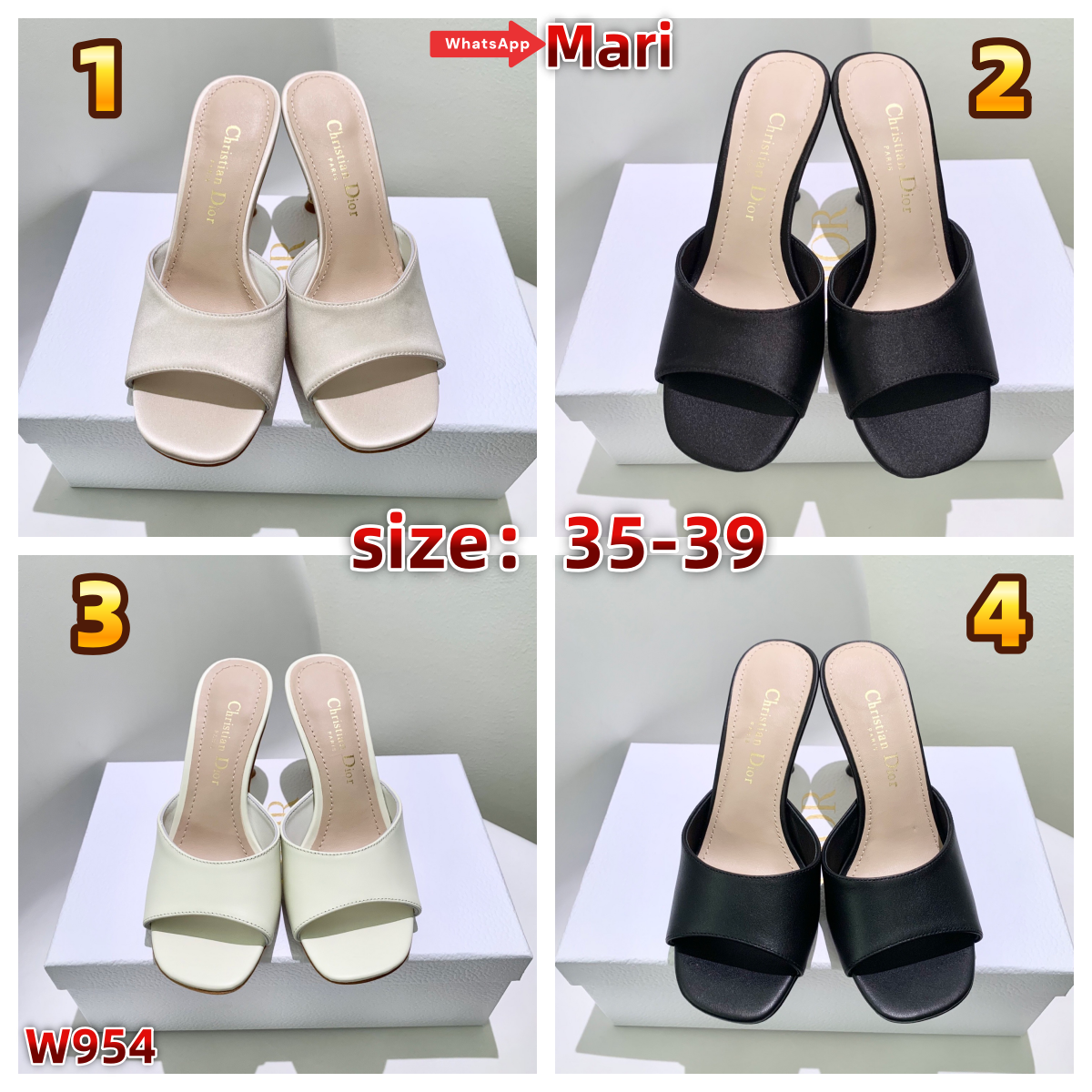 W954  Mid-heel sandals