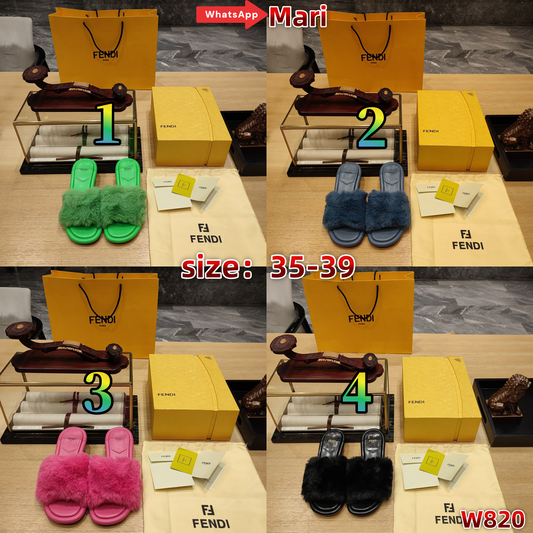 W820  plush slippers