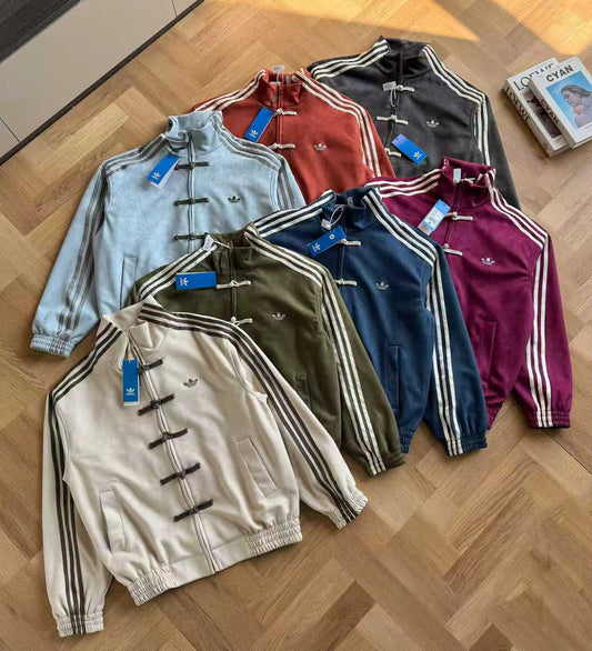 S281 Adidas Year of the Snake New Tang Suit Suede Jacket