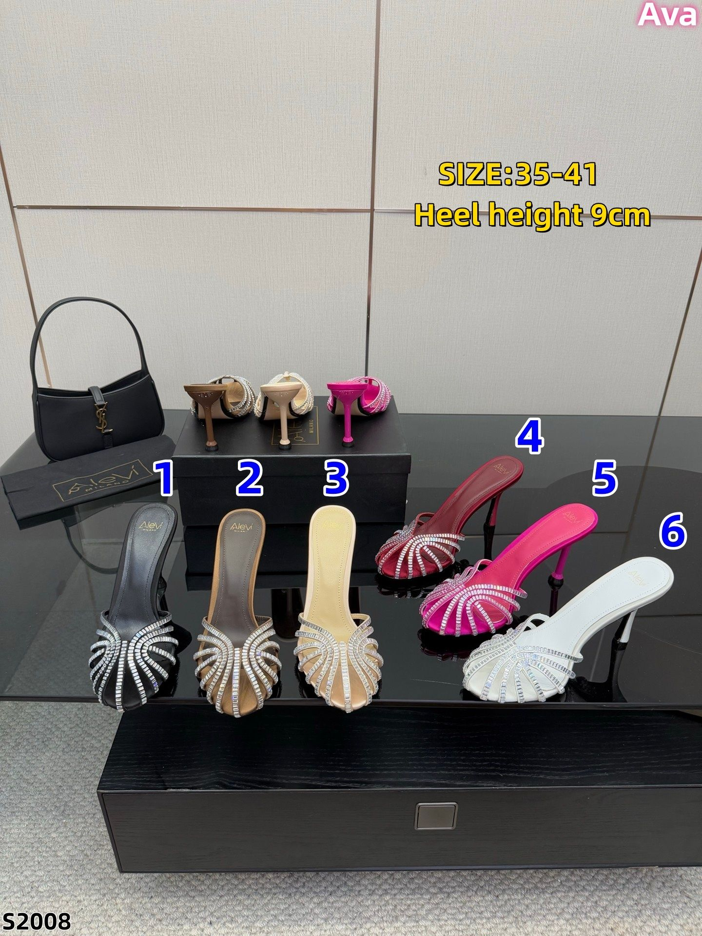 S2008  Alevi Milano high-heeled sandals