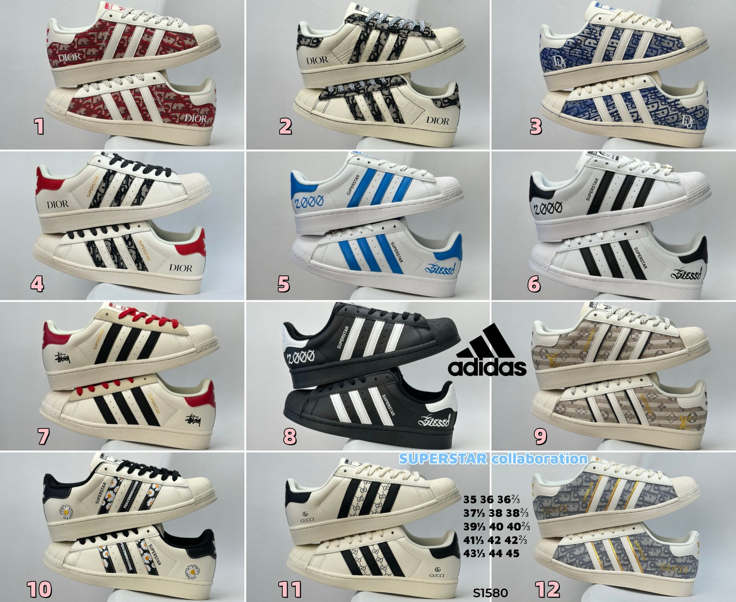 S1580 Adidas x SUPERSTAR shoes