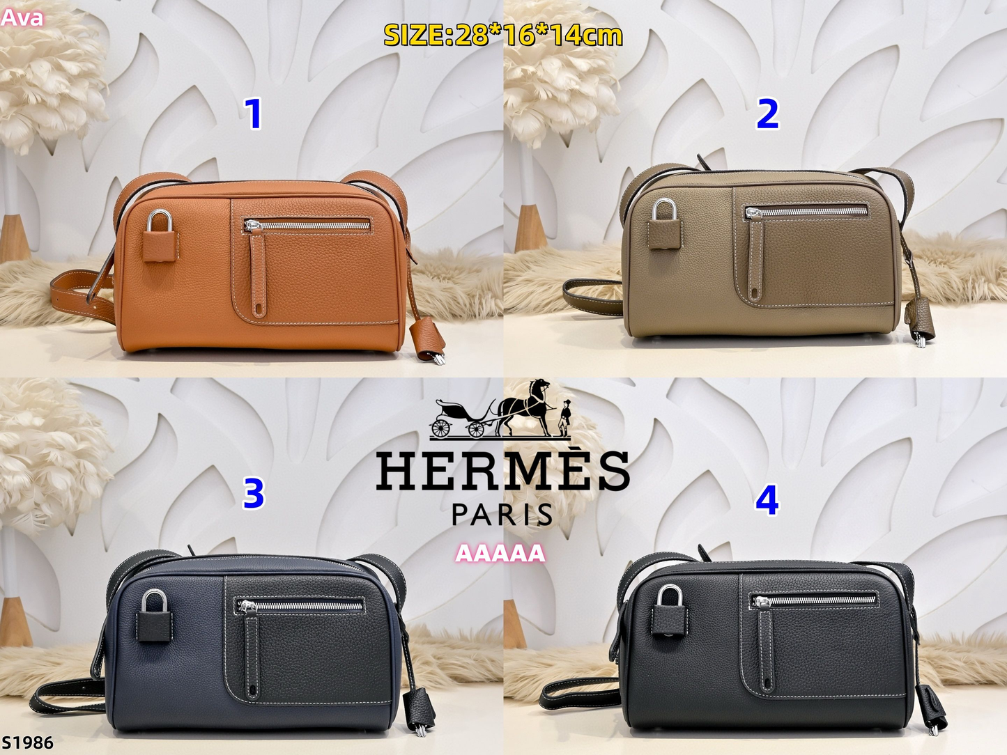 S1986 Hermès men's shoulder bag