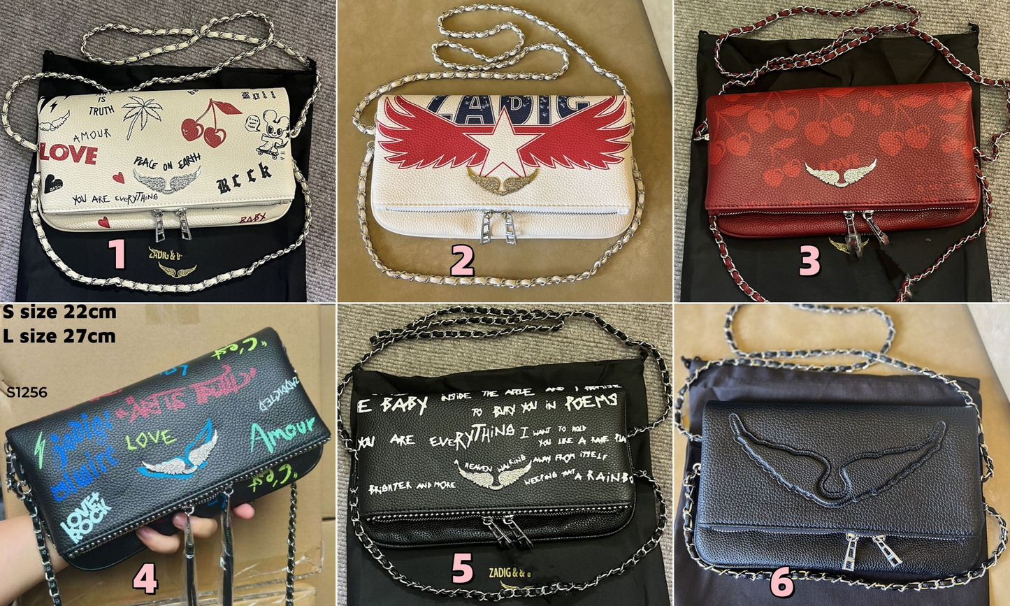 S1256  ZV Zadig & Voltaire bags