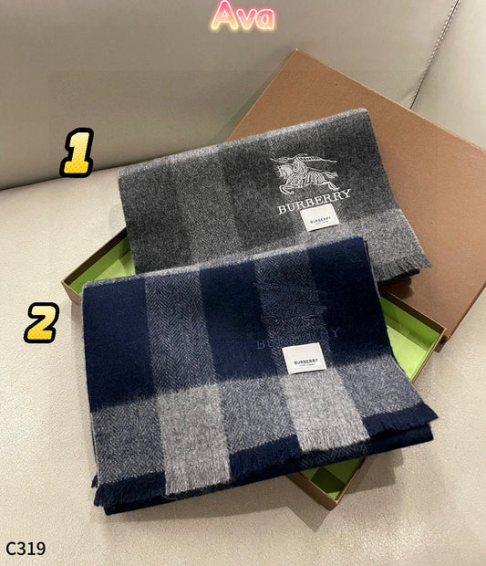 C319 Burberry cashmere men's scarf