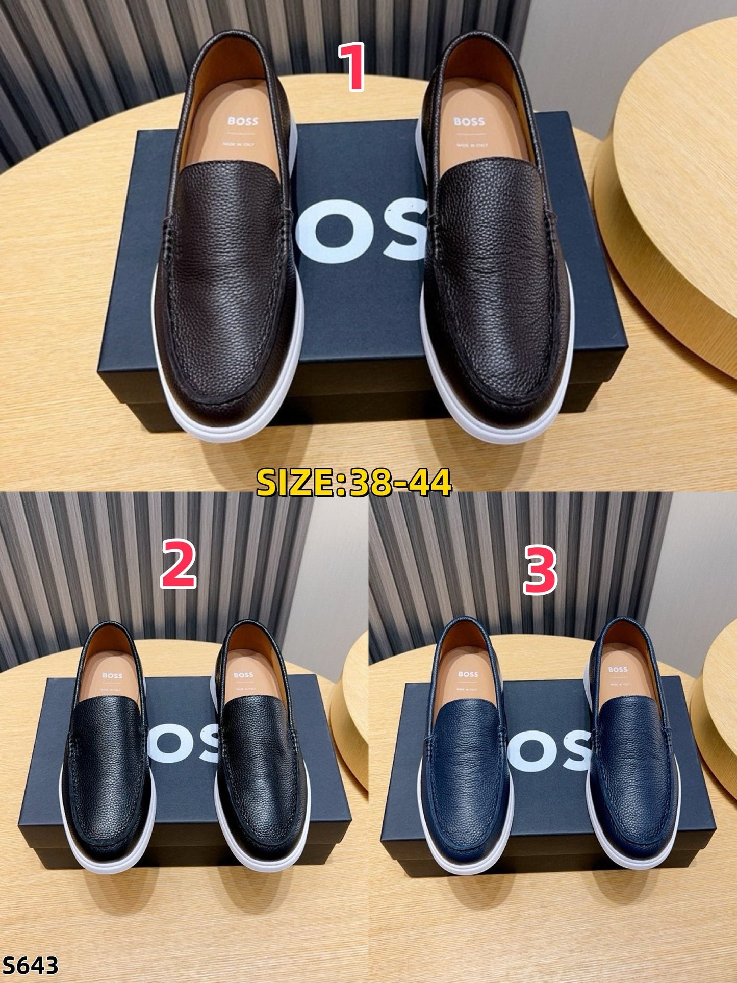 S643 Hugo Boss leather shoes