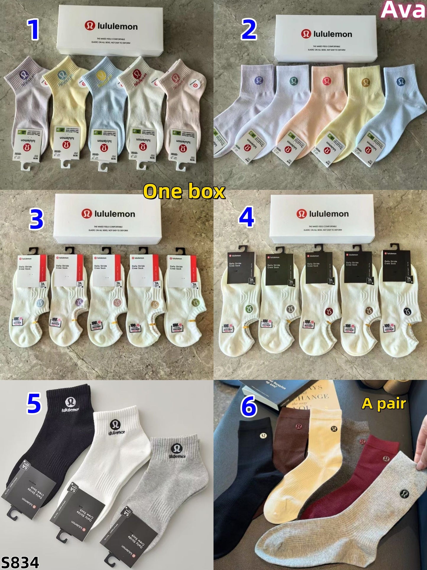 S834 Lululemon Socks