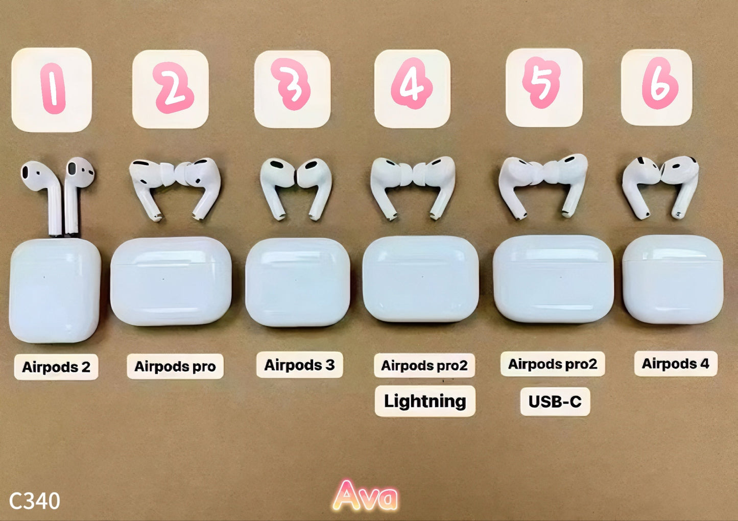 C340  AirPods Bluetooth Headphones