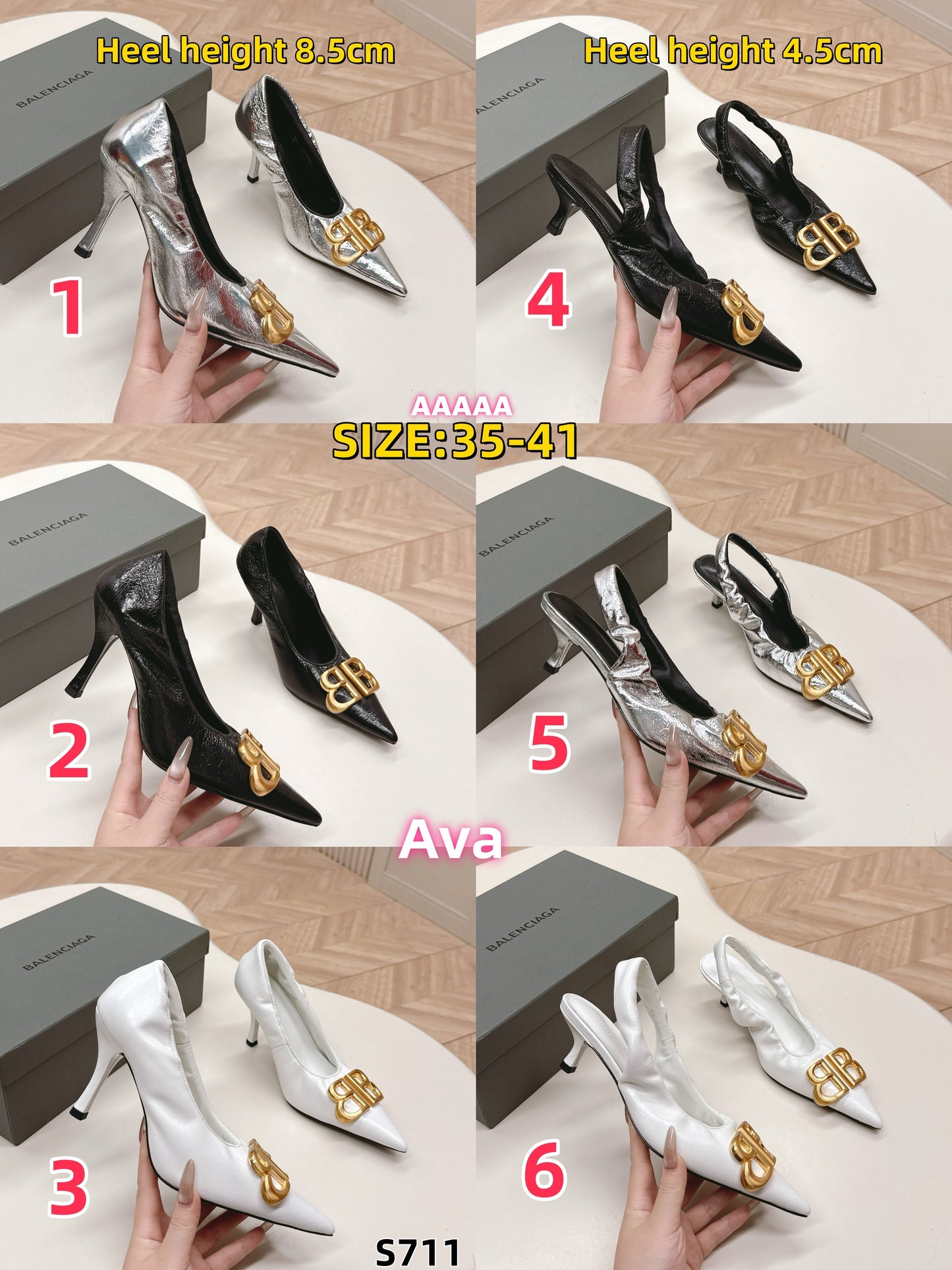 S711 Balenciaga high heels