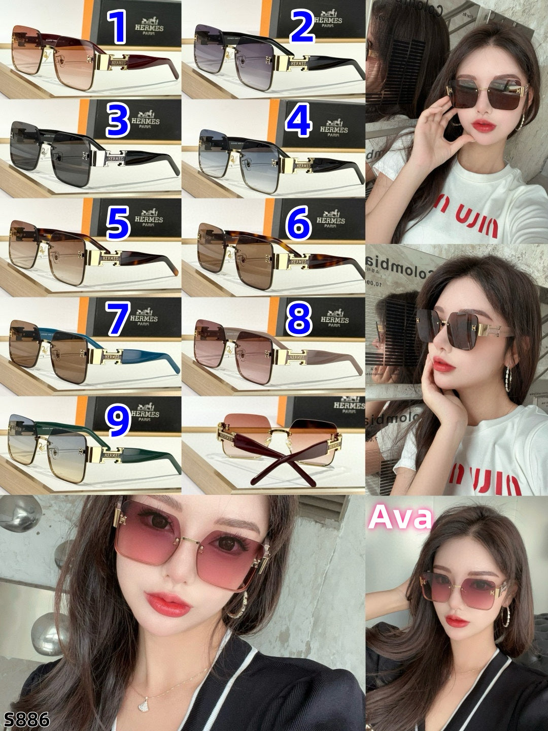 S886 Hermès glasses