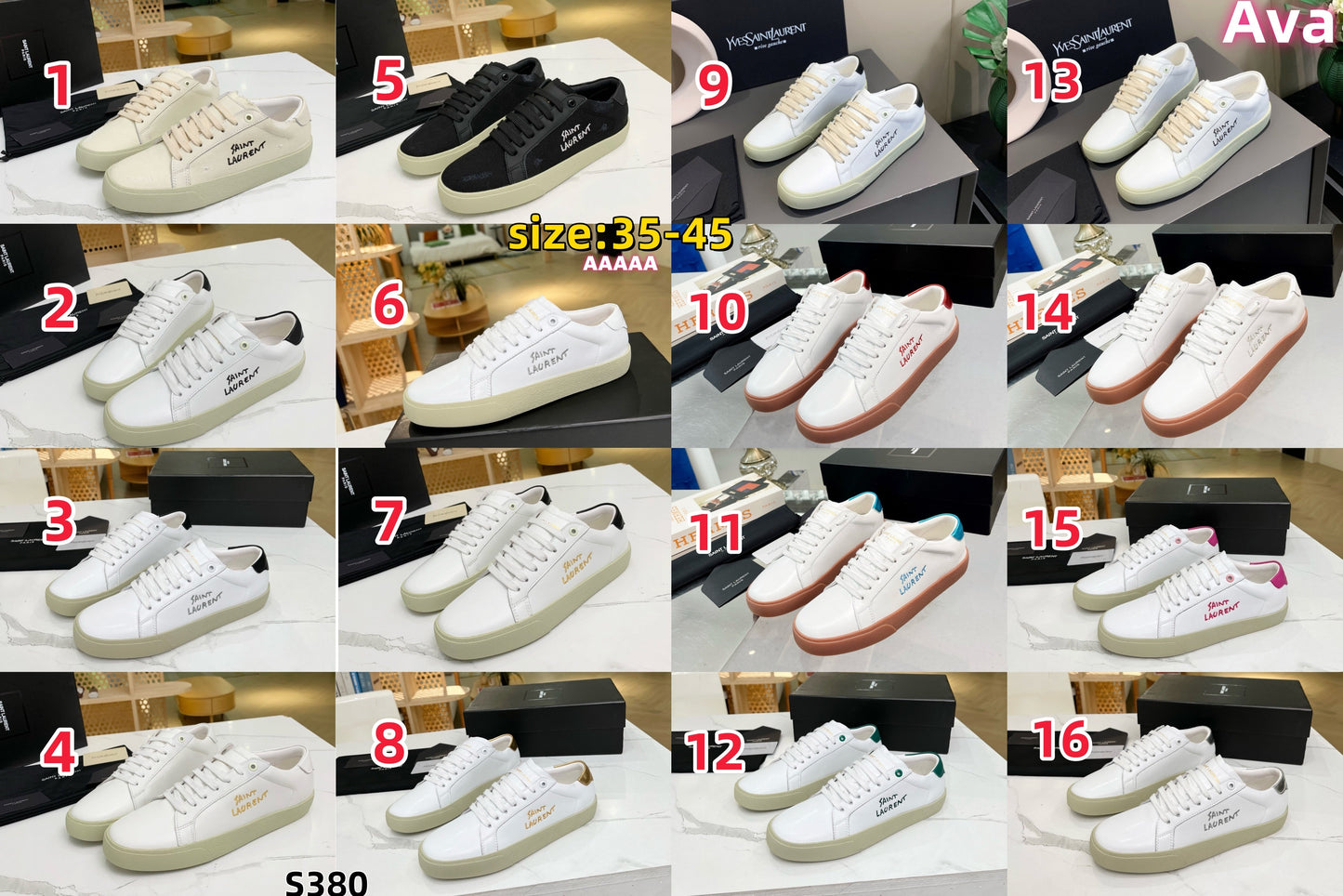 S380 Saint Laurent YSL Court Classic SL shoes