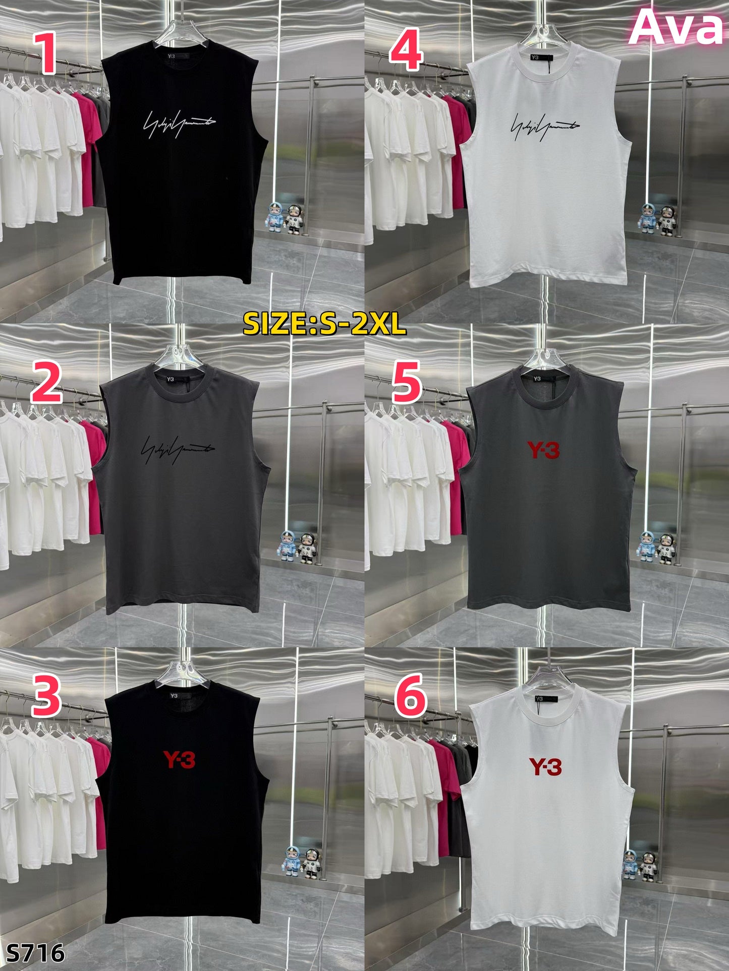 S716 Y3 Sleeveless T-Shirt