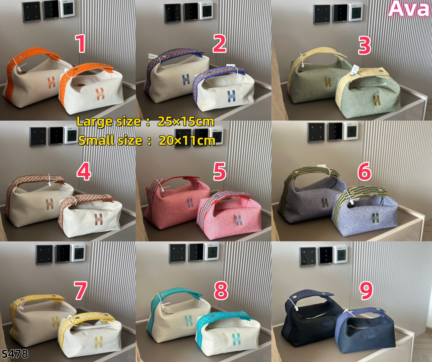 S478 Hermès toiletry bag