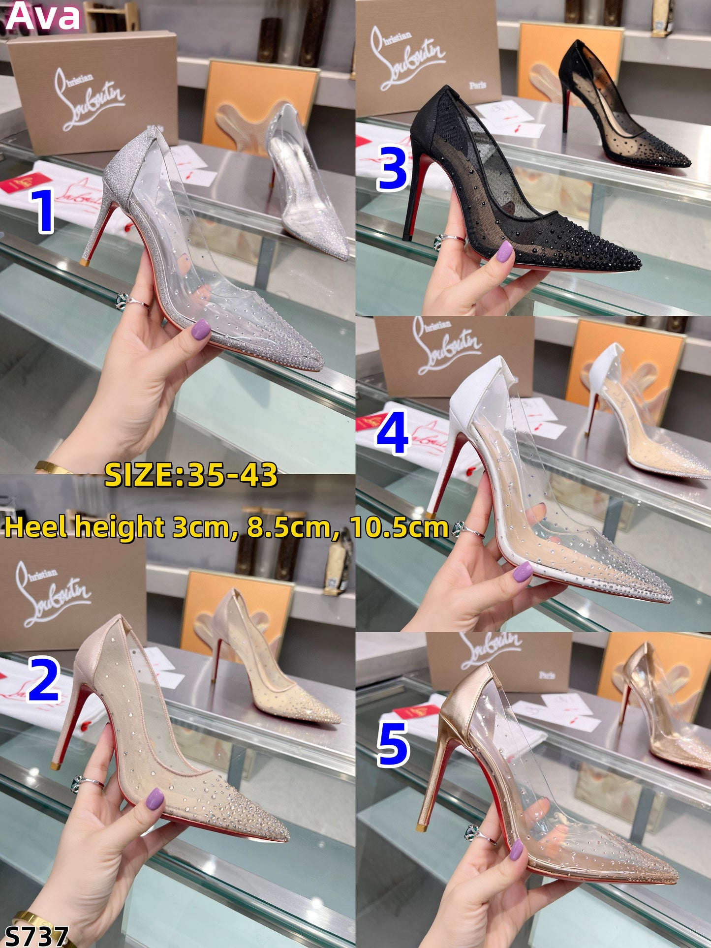 S737 Christian Louboutin high heels