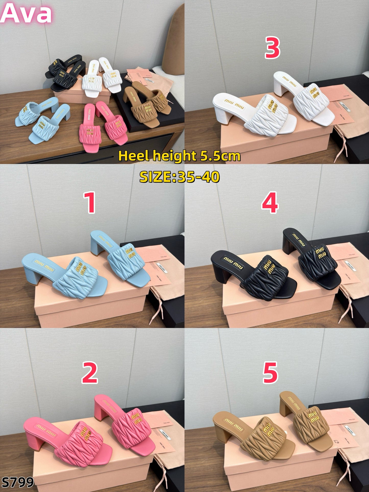S799miumiu Sandals shoe